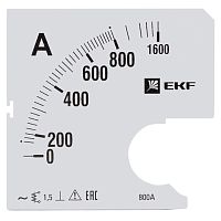 Шкала сменная для A961 800/5А-1,5 PROxima | код  s-a961-800 | EKF